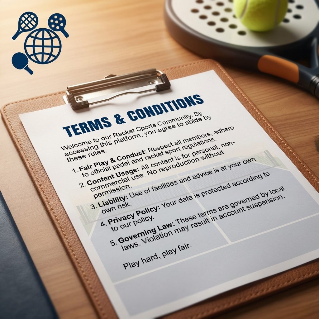 Terms and Conditions Racketivity