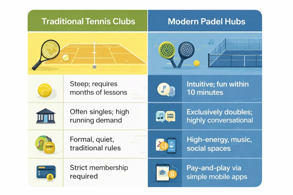 Padel vs Tennis