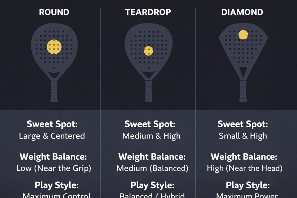 Padel Racket Shape Table