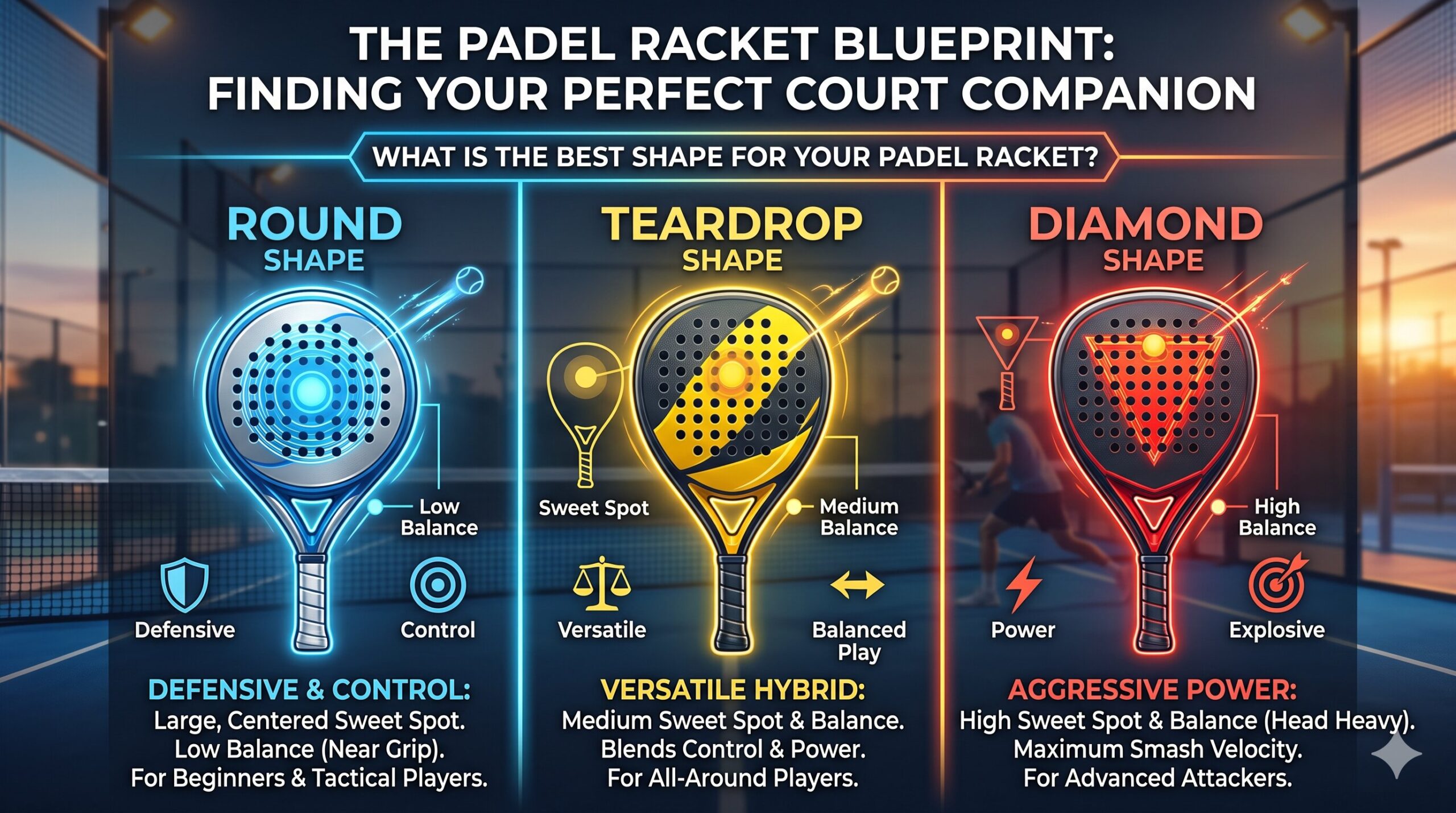 What Is The Best Shape For Your Padel Racket?